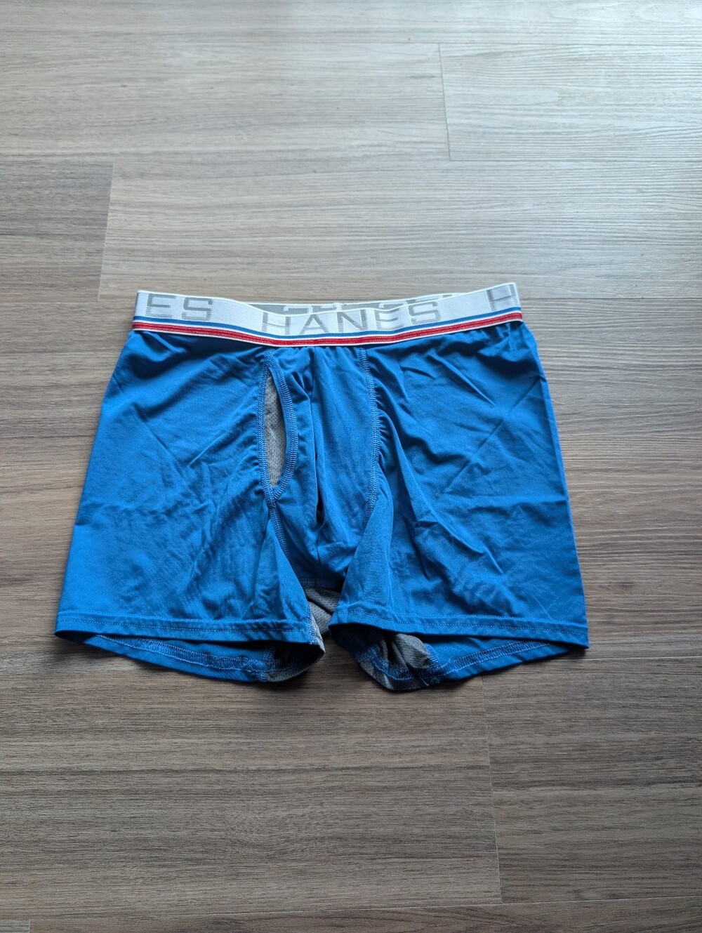Hanes Men's Boxer Briefs in Bold Blue